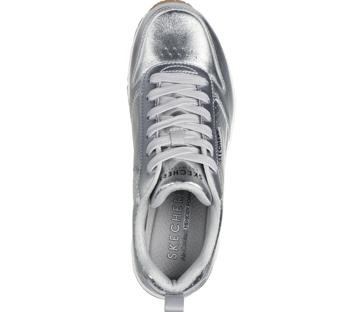 Lace Up|Athletic Sneakers<SKECHERS Uno - Metallixs SILVER