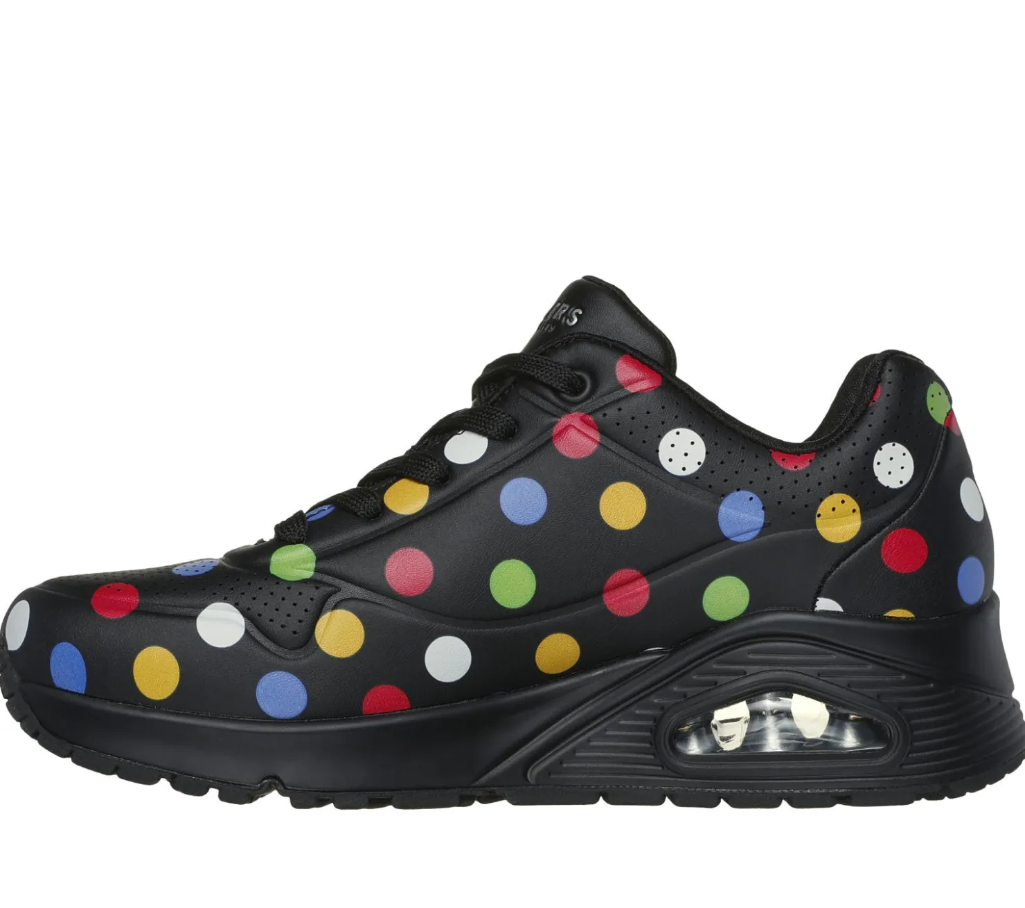 Lace Up|Athletic Sneakers<SKECHERS Uno - Spotted Air BLACK / MULTI