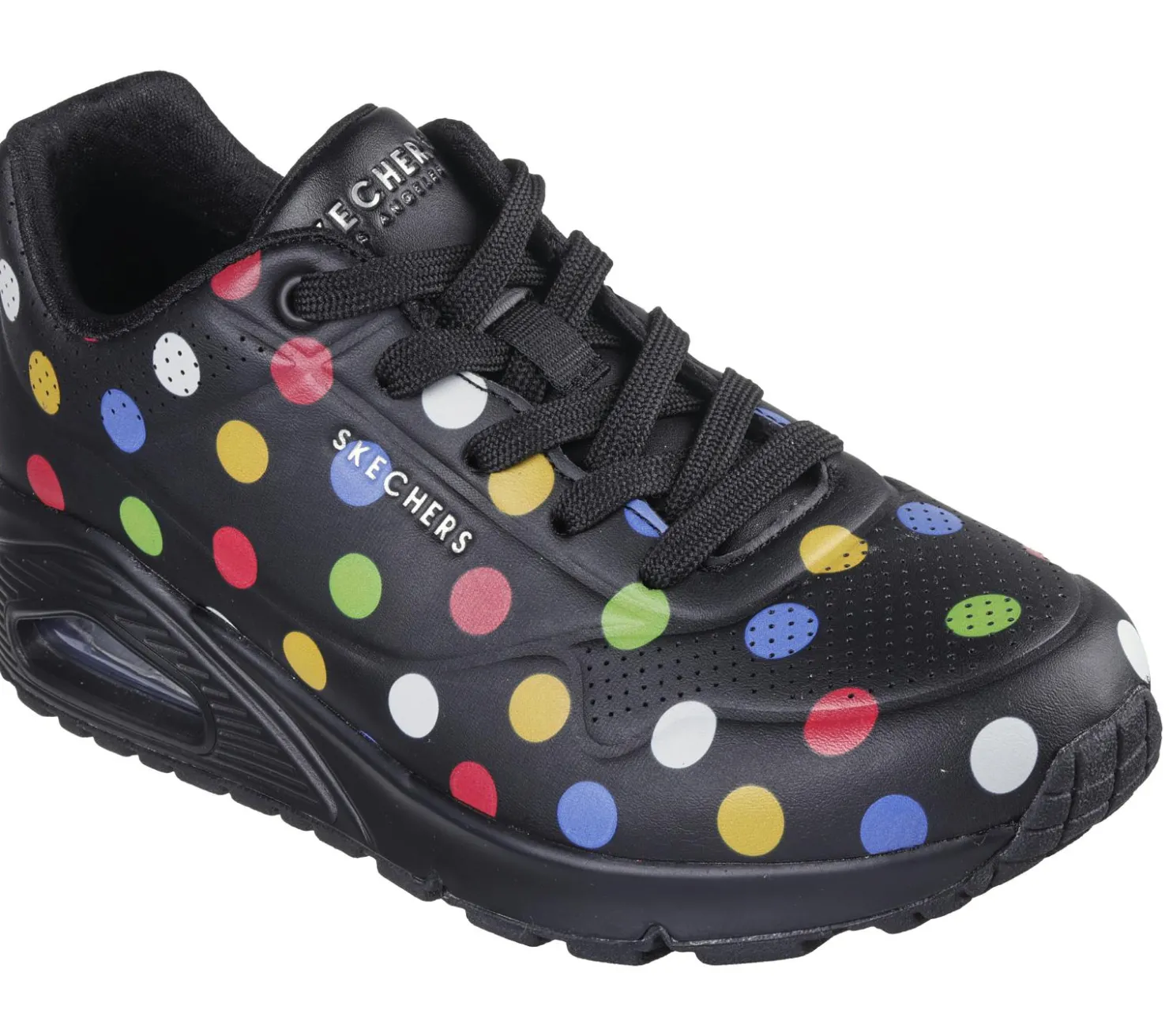 Lace Up|Athletic Sneakers<SKECHERS Uno - Spotted Air BLACK / MULTI