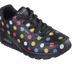 Lace Up|Athletic Sneakers<SKECHERS Uno - Spotted Air BLACK / MULTI