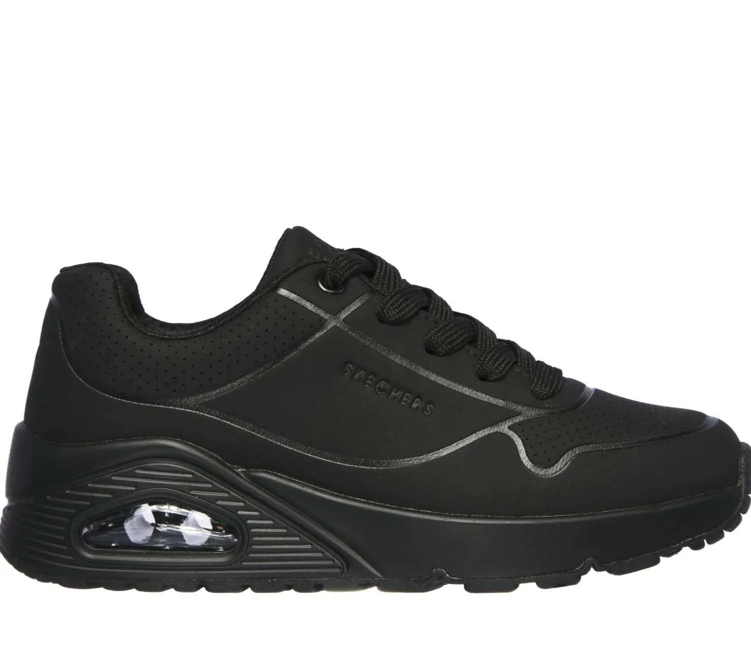 Lace Ups|Athletic Shoes & Sneakers<SKECHERS Uno - Stand On Air BLACK