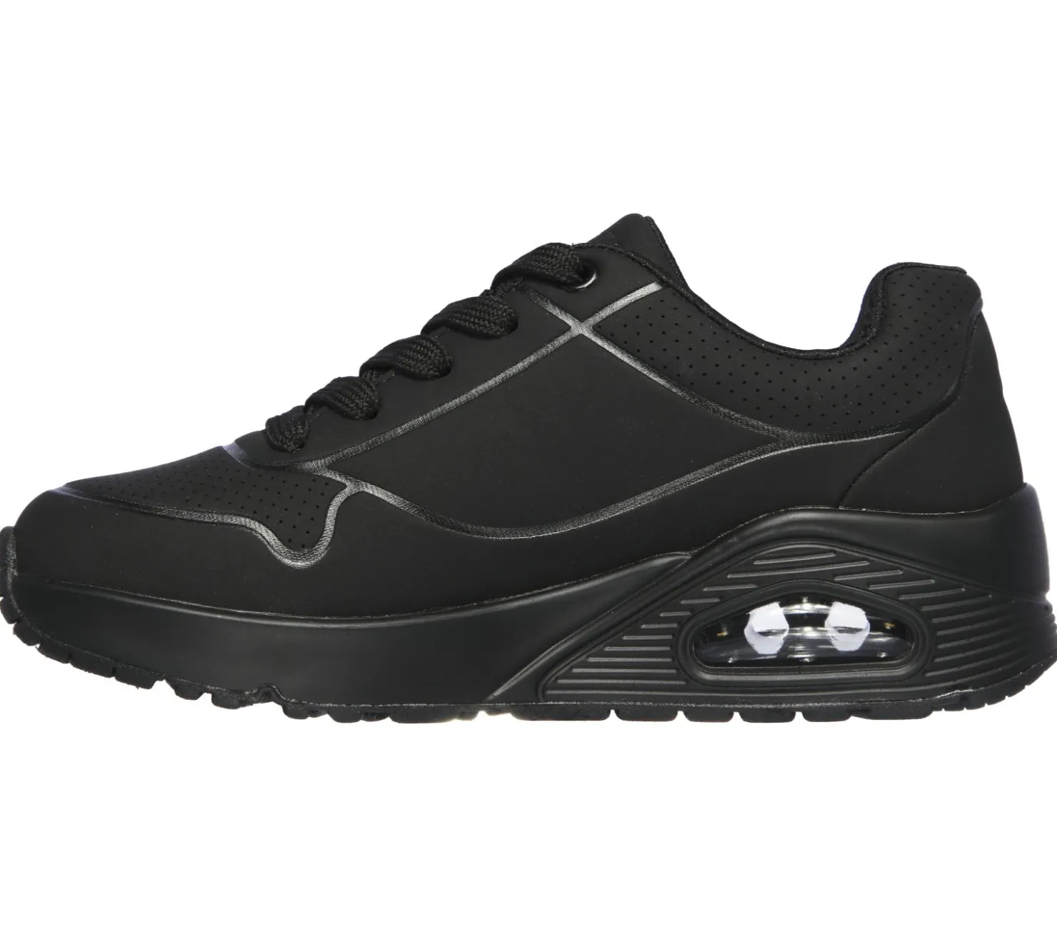Lace Ups|Athletic Shoes & Sneakers<SKECHERS Uno - Stand On Air BLACK