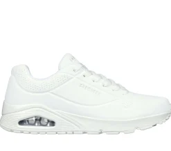 Lace Up|Casual Sneakers<SKECHERS Uno - Stand On Air WHITE