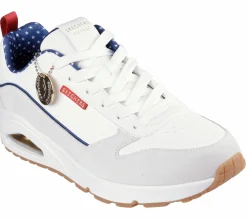 Lace Up|Athletic Sneakers<SKECHERS Uno - Victory Pack WHITE / NAVY