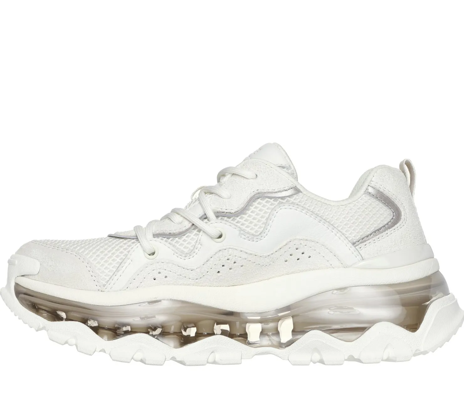 Lace Up|Athletic Sneakers<SKECHERS Uno Chaos WHITE