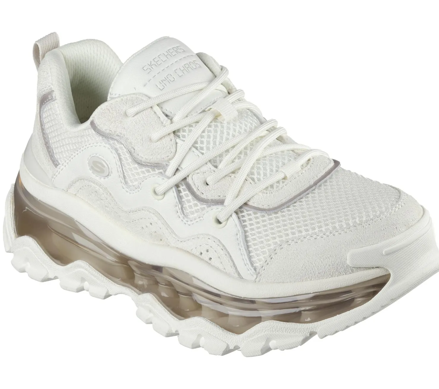 Lace Up|Athletic Sneakers<SKECHERS Uno Chaos WHITE
