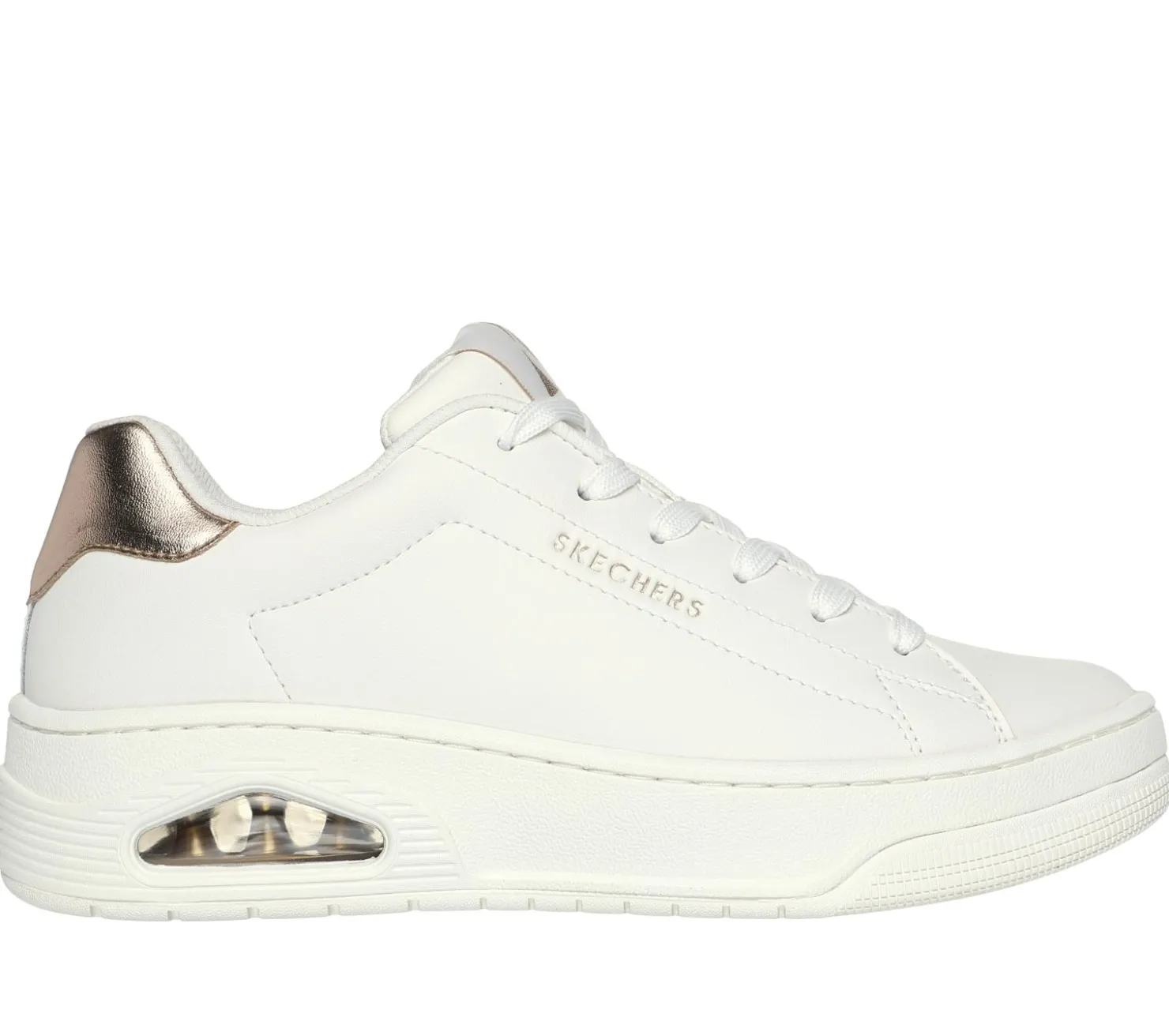 Lace Up|Athletic Sneakers<SKECHERS Uno Court - Courted Air WHITE
