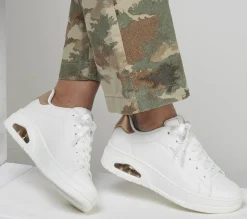 Lace Up|Athletic Sneakers<SKECHERS Uno Court - Courted Air WHITE