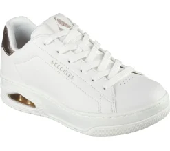 Lace Up|Athletic Sneakers<SKECHERS Uno Court - Courted Air WHITE