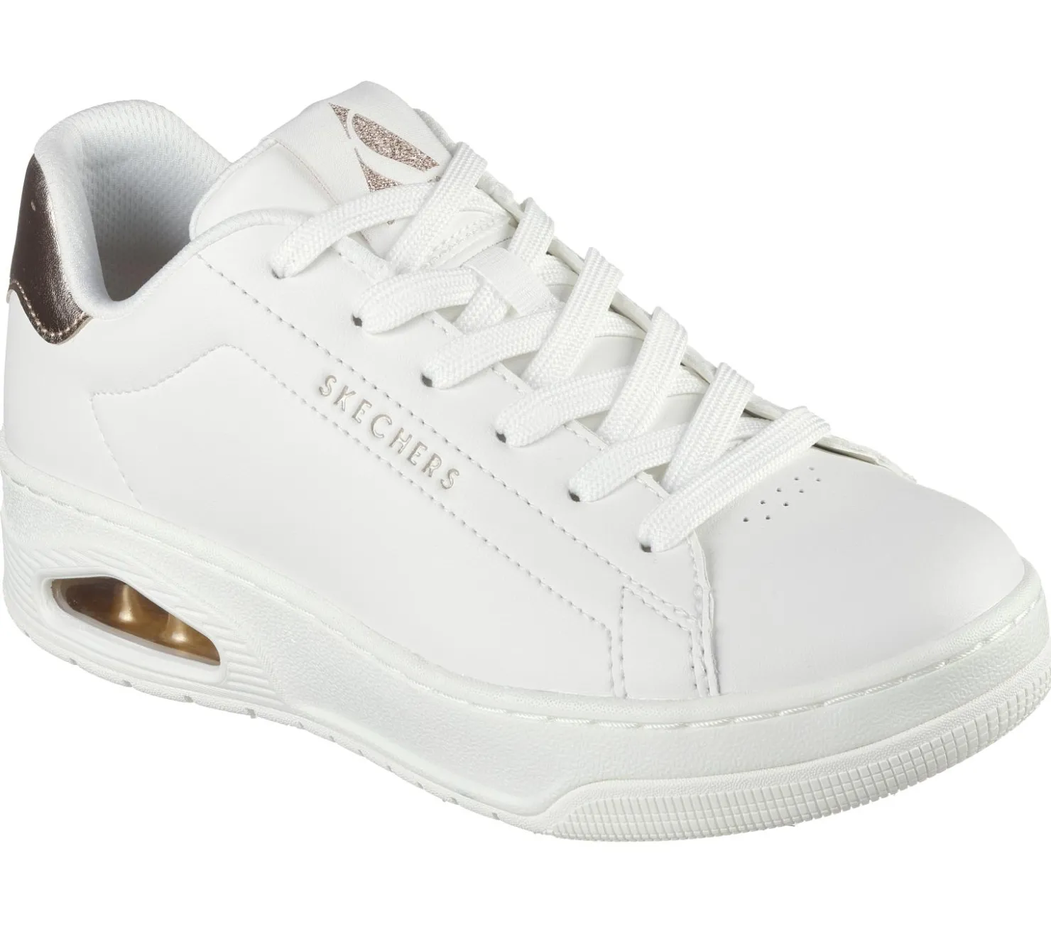 Lace Up|Athletic Sneakers<SKECHERS Uno Court - Courted Air WHITE