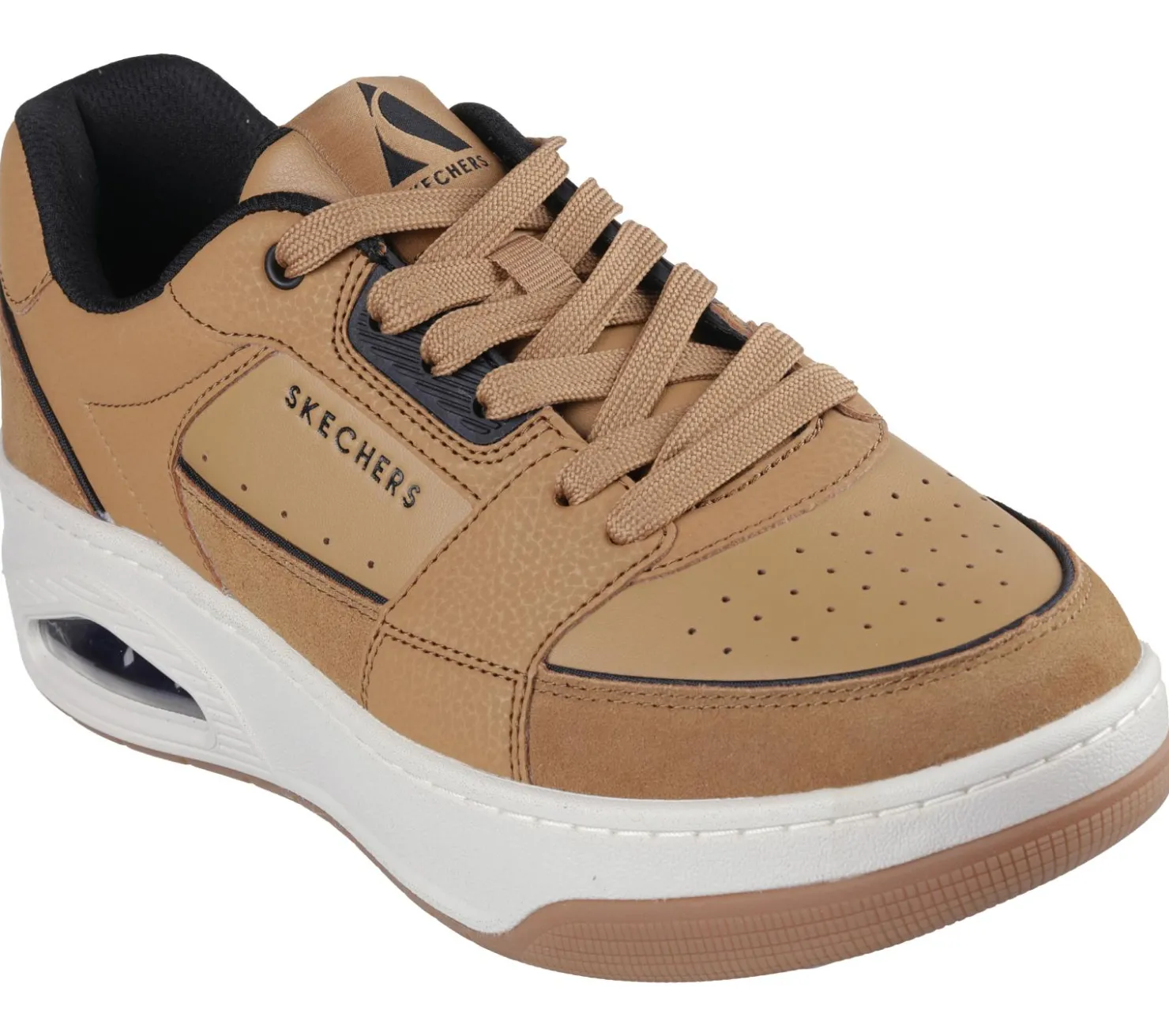 Lace Up|Athletic Sneakers<SKECHERS Uno Court - Low Post Match WHISKEY