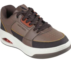 Lace Up|Athletic Sneakers<SKECHERS Uno Court - Low-Post DARK BROWN