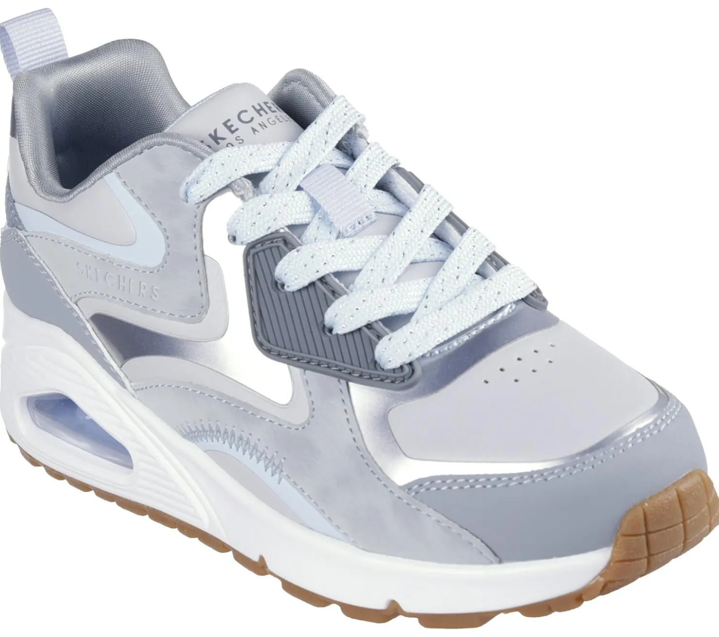 Lace Ups|Athletic Shoes & Sneakers<SKECHERS Uno Gen1 - Color Surge GRAY / LIGHT BLUE