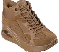 Wedges|Lace Up<SKECHERS Uno Hi - Rocliff Road CARAMEL