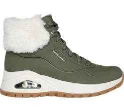 Wedges|Lace Up<SKECHERS Uno Rugged - Fall Air OLIVE