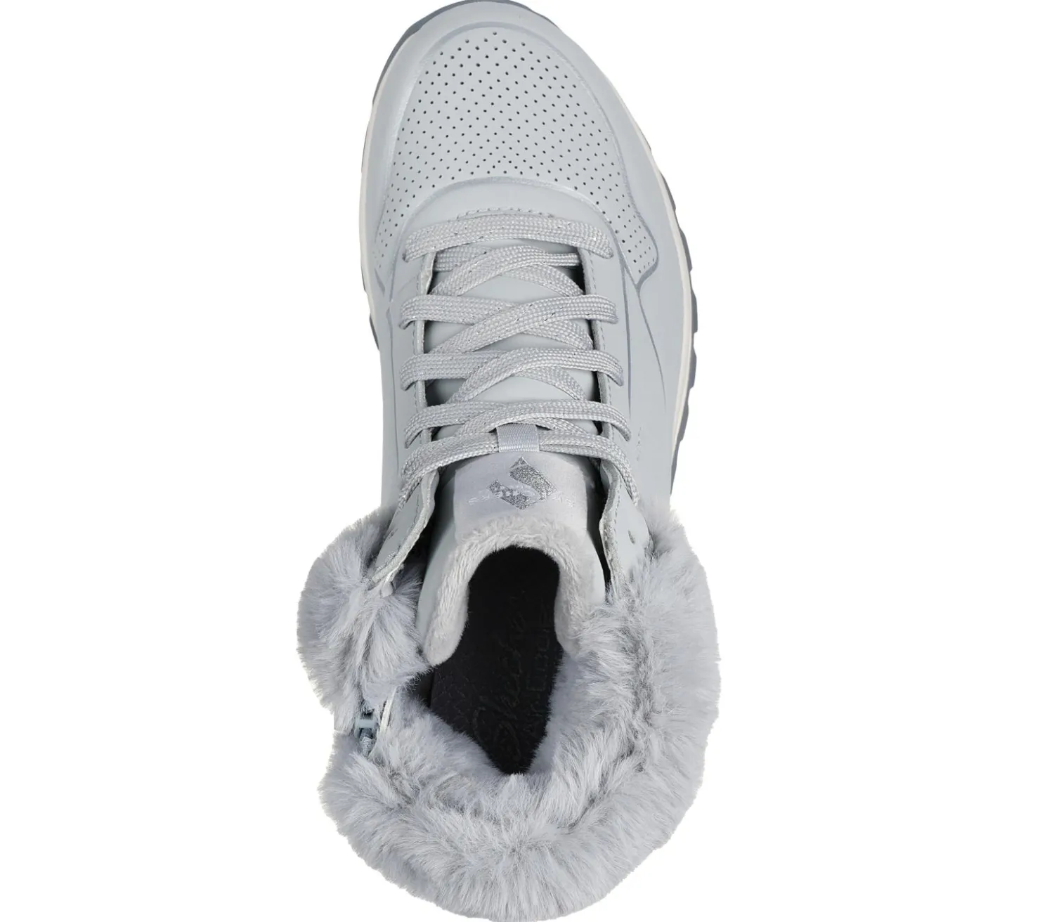 Lace Up|Boots<SKECHERS Uno Rugged - Fall Shimmer GRAY / SILVER