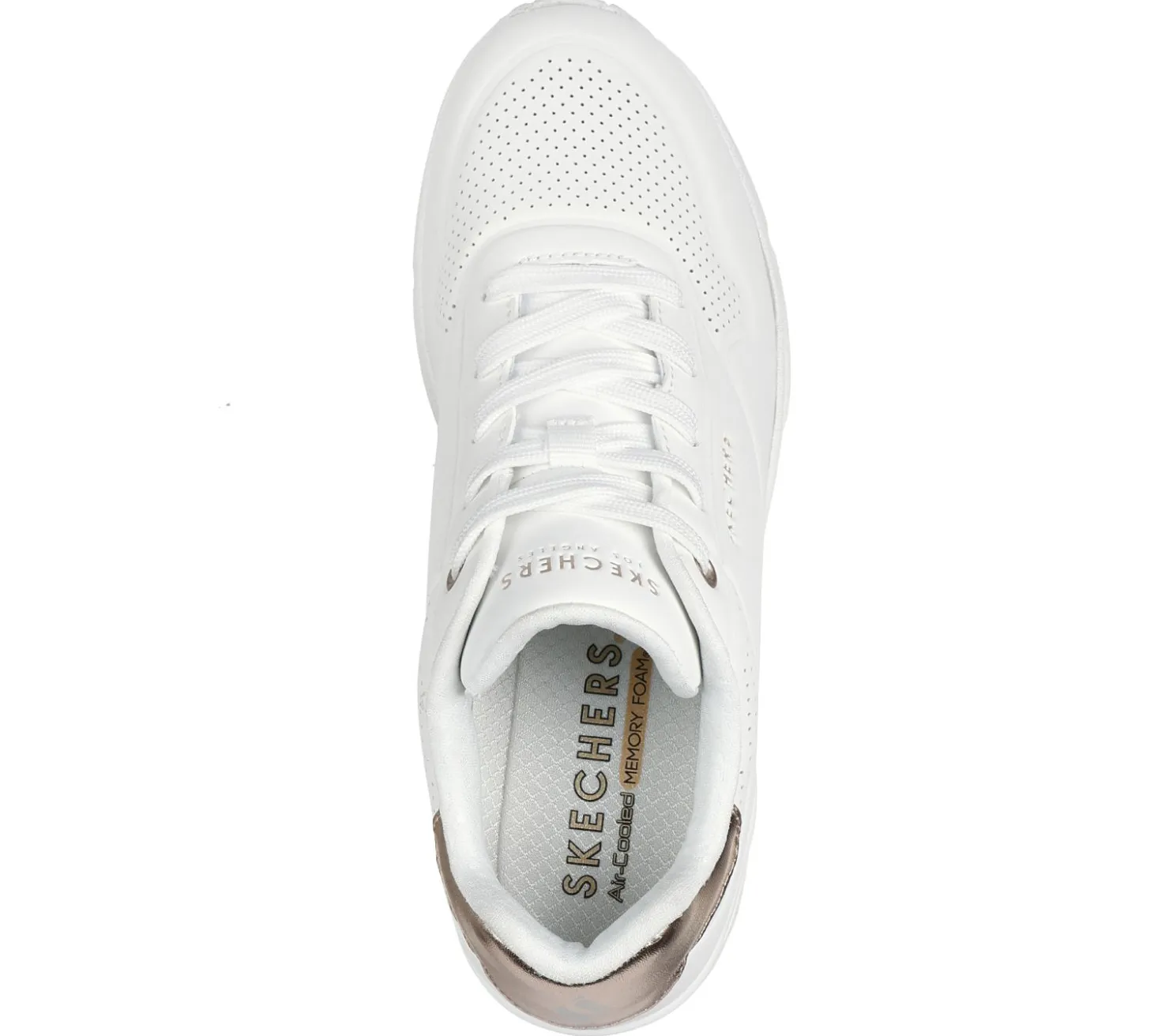 Wedges|Lace Up<SKECHERS Uno Wedge - HI Steps WHITE