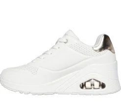 Wedges|Lace Up<SKECHERS Uno Wedge - HI Steps WHITE