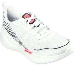 Lace Up|Athletic Sneakers<SKECHERS Vapor Plus - Light Wave WHT / BLACK / HOT PINK