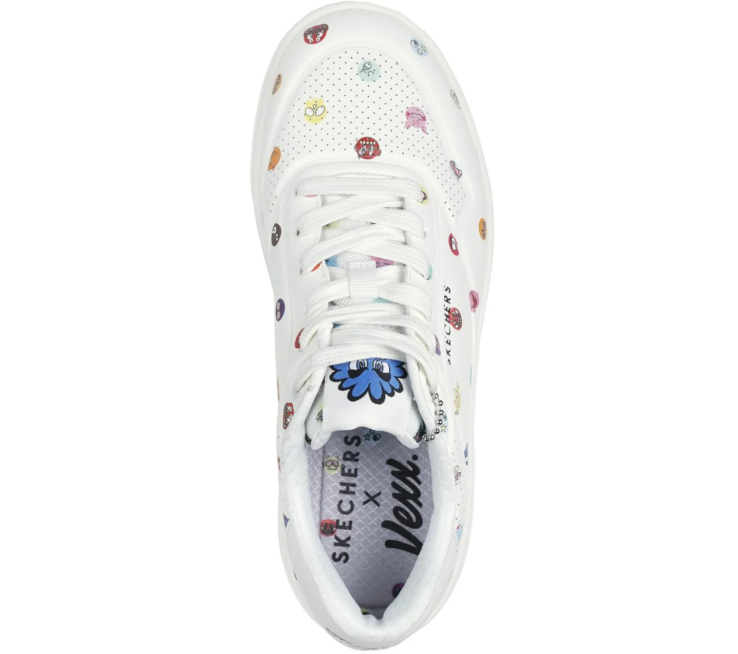 Lace Up|Casual Sneakers<SKECHERS Vexx: Uno Court - Vexx Multi-Moji WHITE / MULTI