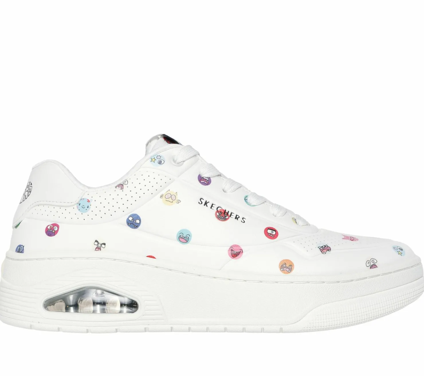 Lace Up|Casual Sneakers<SKECHERS Vexx: Uno Court - Vexx Multi-Moji WHITE / MULTI