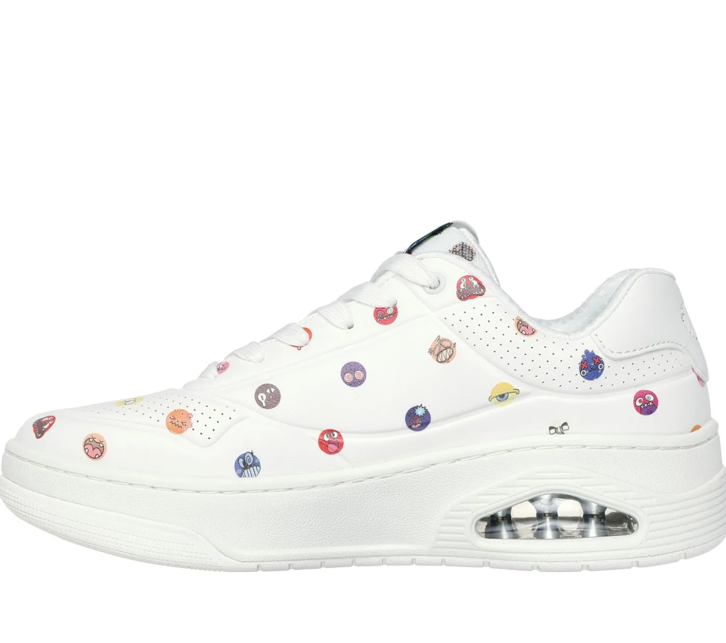Lace Up|Casual Sneakers<SKECHERS Vexx: Uno Court - Vexx Multi-Moji WHITE / MULTI