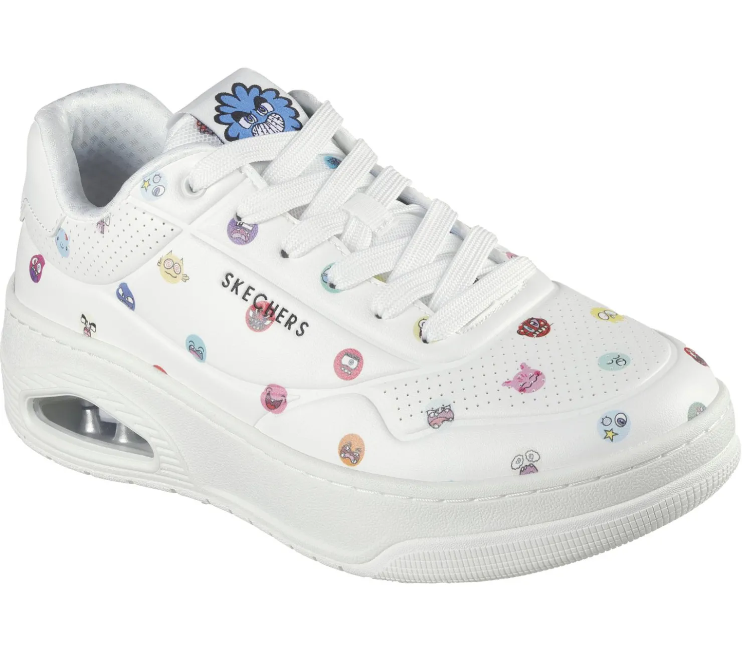 Lace Up|Casual Sneakers<SKECHERS Vexx: Uno Court - Vexx Multi-Moji WHITE / MULTI