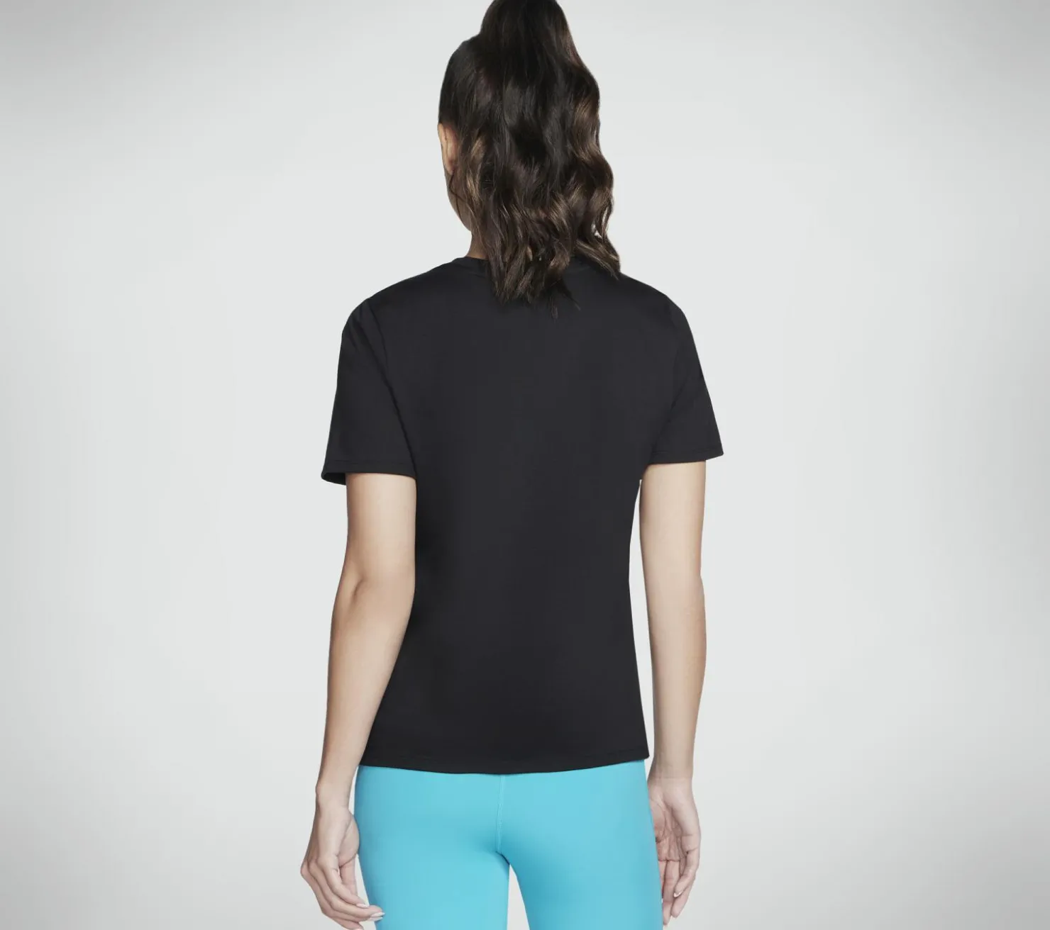 Tops|Tops<SKECHERS Vibrant Glow Short Sleeve Tee BLACK