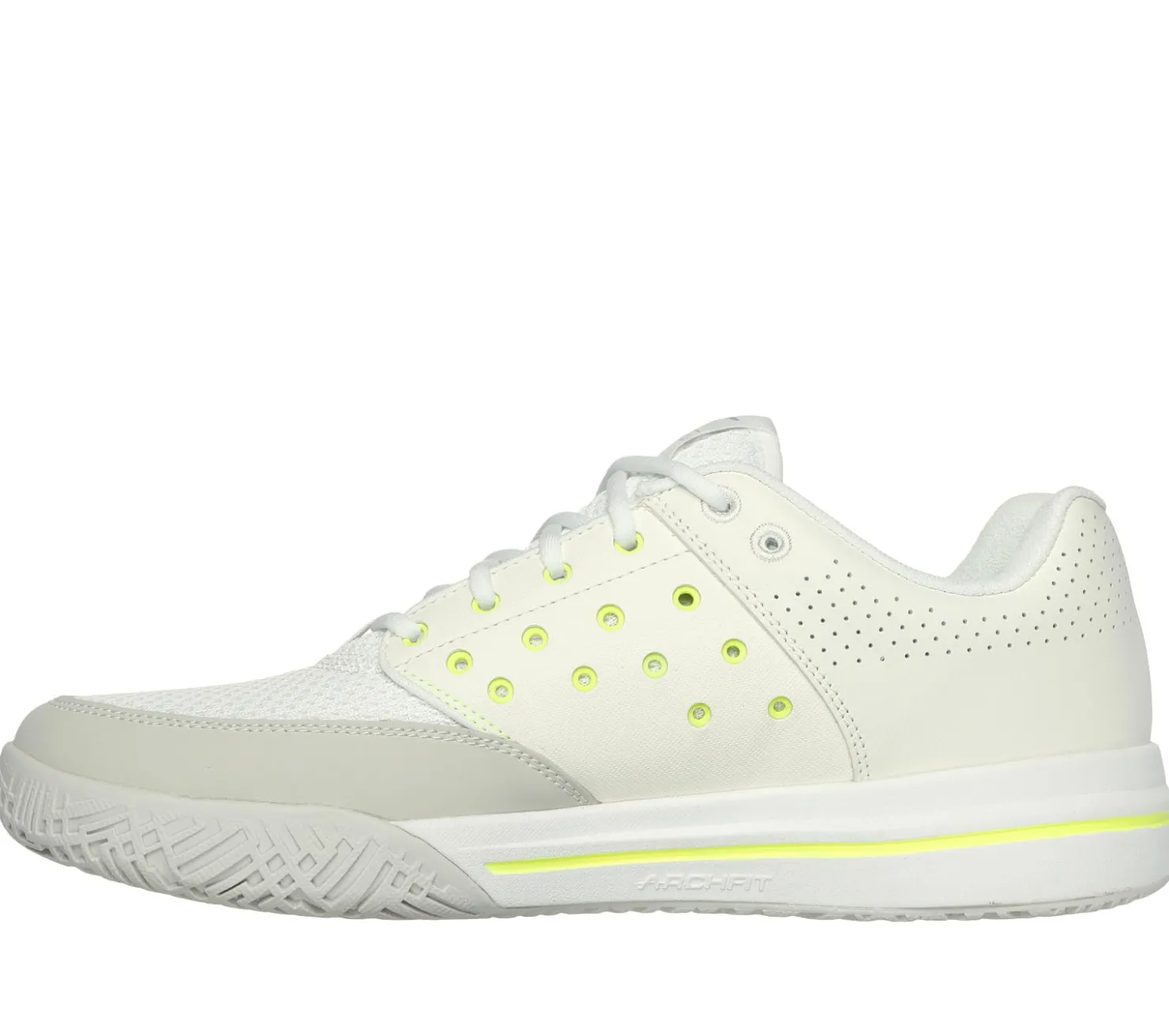 Lace Up|Athletic Sneakers<SKECHERS Viper Court Luxe WHITE / NATURAL