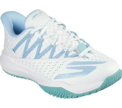 Lace Up|Athletic Sneakers<SKECHERS Viper Court Rally WHITE / LIGHT BLUE