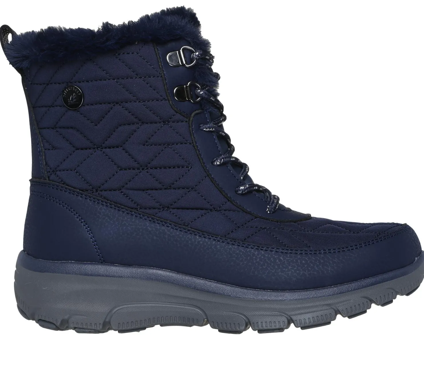 Boots<SKECHERS Waterproof Relaxed Fit: Easy Going - Frostine NAVY