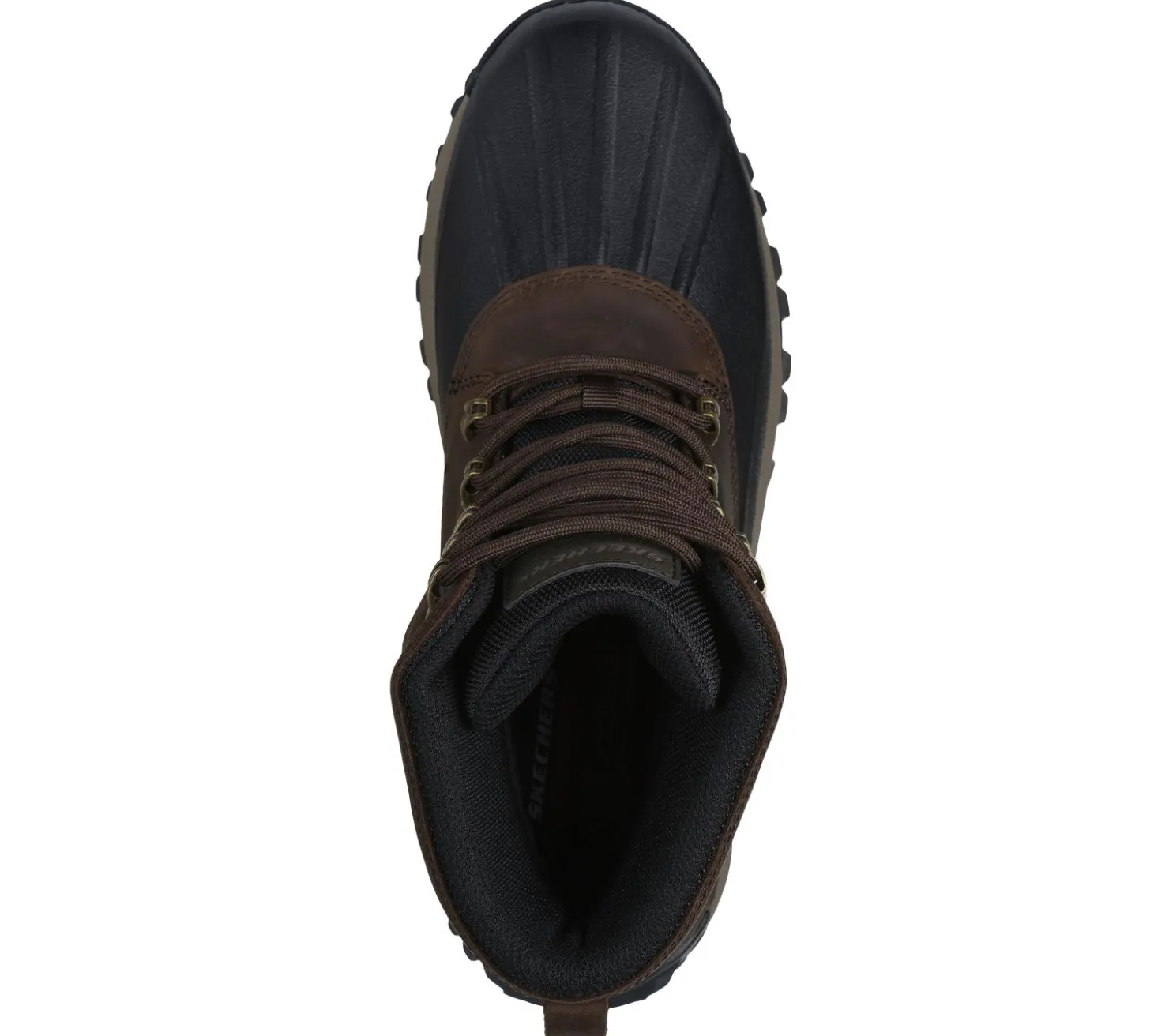 Boots<SKECHERS Waterproof Relaxed Fit: Trekson - Wilder CHOCOLATE / BLACK