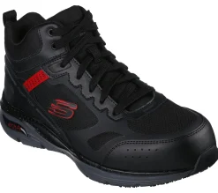 Lace Up|Boots<SKECHERS Work: Arch Fit SR - Bensen BLACK / RED