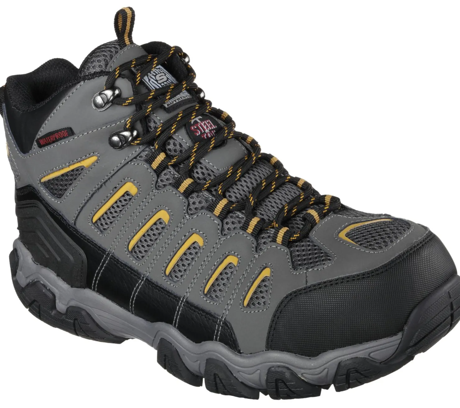 Lace Up|Boots<SKECHERS Work: Blais - Bixford ST DARK GRAY