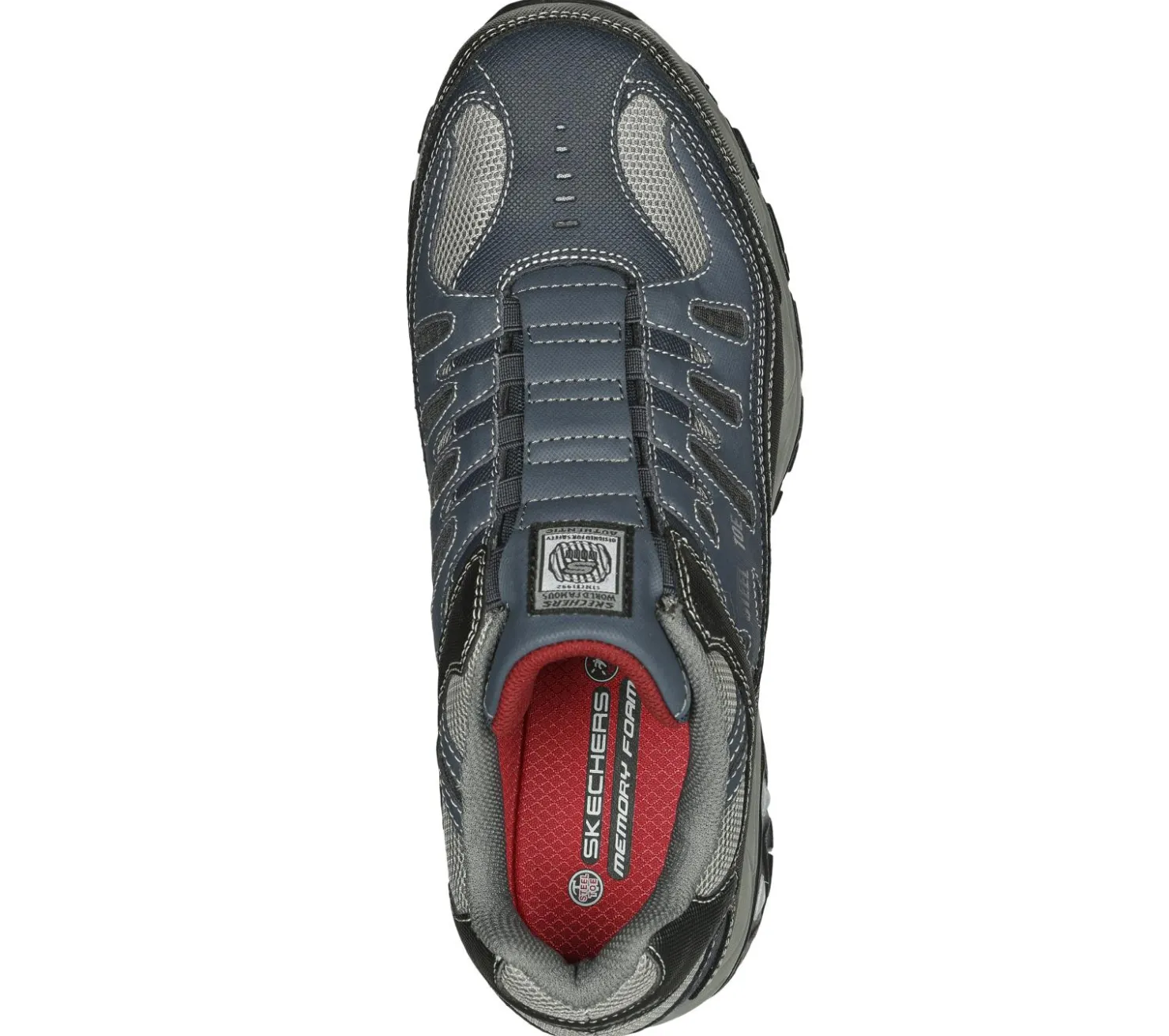 Work & Safety|Lace Up<SKECHERS Work: Cankton - Ebbitt ST NAVY / GRAY
