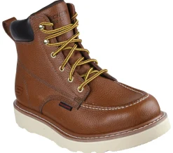 Work & Safety|Lace Up<SKECHERS Work: Kadmiel - Bennot RED / BROWN