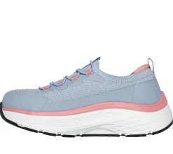 Work & Safety<SKECHERS Work: Max Cushioning Arch Fit 2.0 Slip-Resistant - Nixx LIGHT BLUE / PINK
