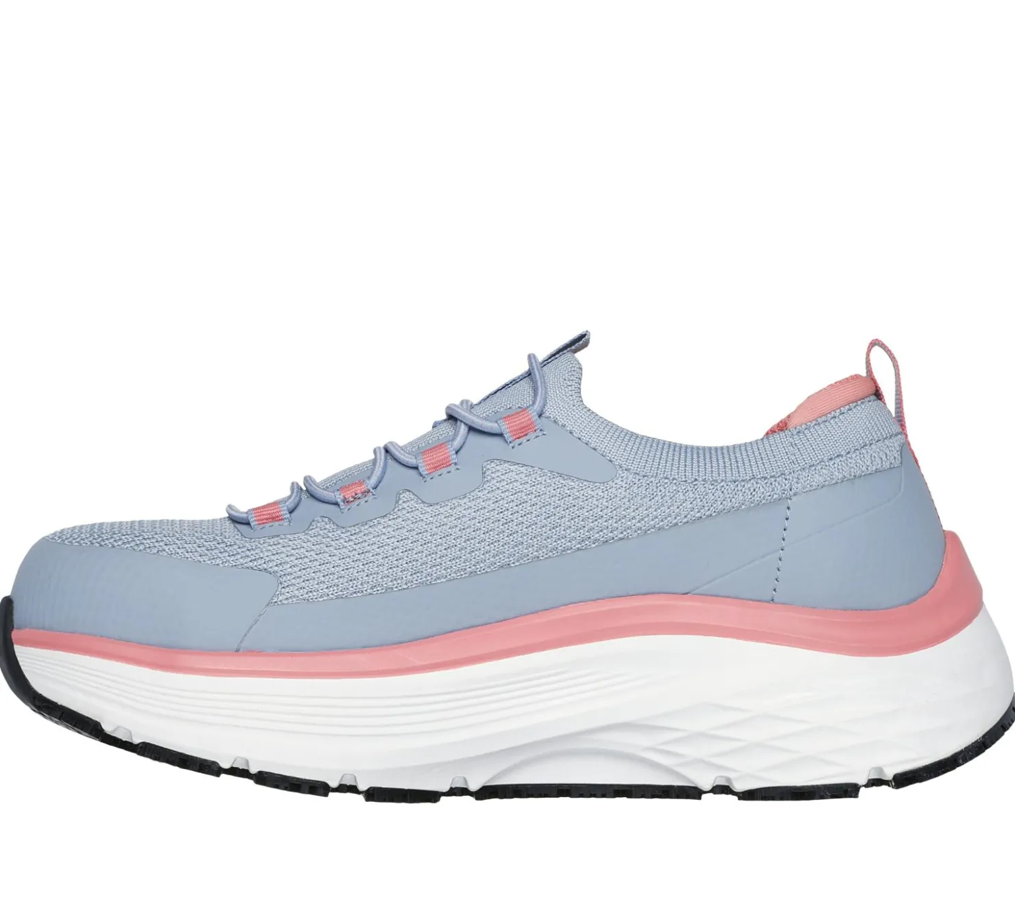 Work & Safety<SKECHERS Work: Max Cushioning Arch Fit 2.0 Slip-Resistant - Nixx LIGHT BLUE / PINK