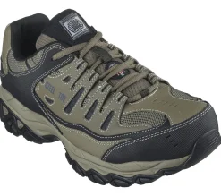Work & Safety|Lace Up<SKECHERS Work Relaxed Fit: Cankton ST PEBBLE / BLACK