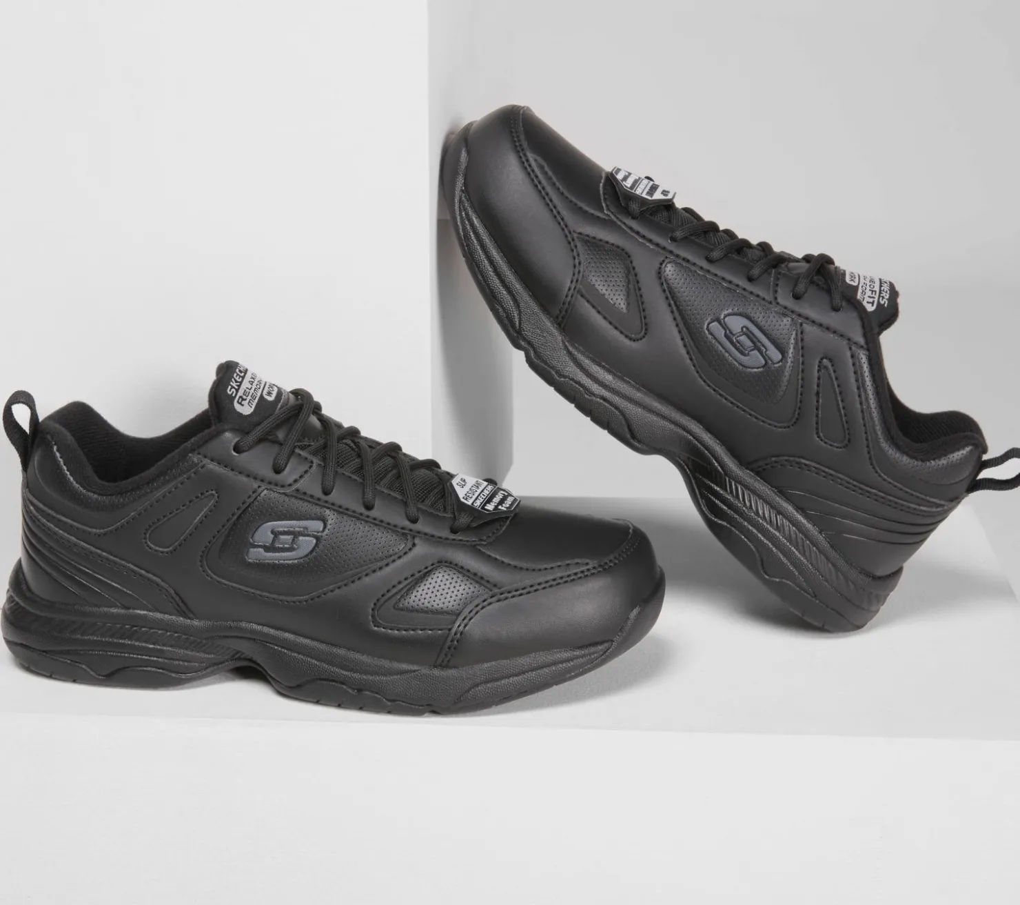 Work & Safety<SKECHERS Work Relaxed Fit: Dighton - Bricelyn SR BLACK