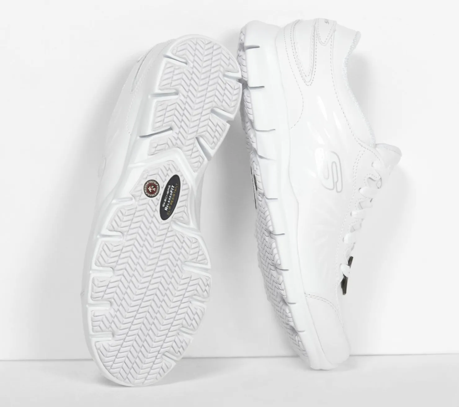 Work & Safety<SKECHERS Work Relaxed Fit: Eldred - Dewey SR WHITE