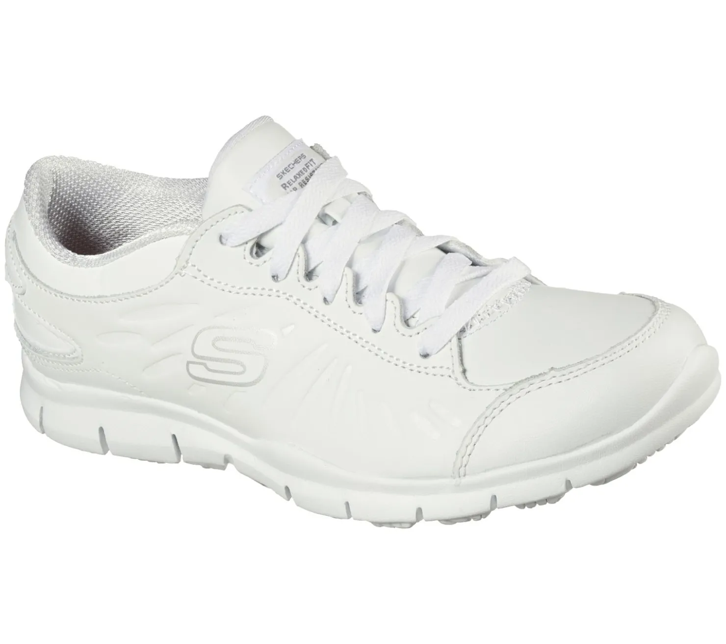 Work & Safety<SKECHERS Work Relaxed Fit: Eldred - Dewey SR WHITE