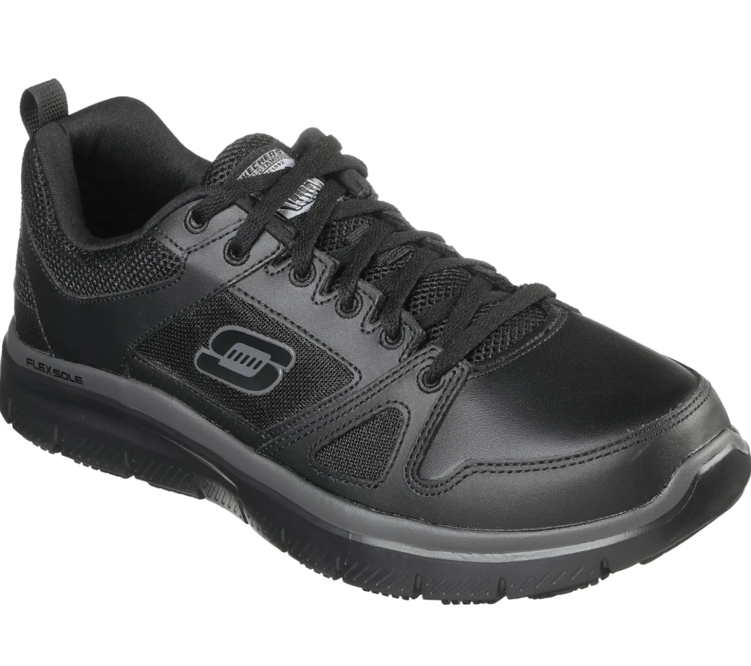 Work & Safety|Lace Up<SKECHERS Work Relaxed Fit: Flex Advantage SR BLACK