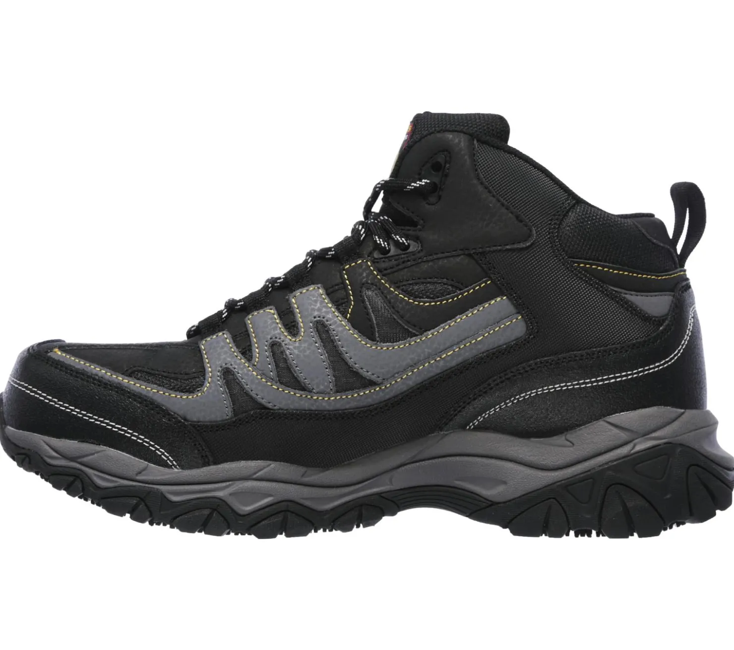 Work & Safety|Lace Up<SKECHERS Work Relaxed Fit: Holdredge - Rebem ST BLACK / CHARCOAL