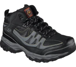 Work & Safety|Lace Up<SKECHERS Work Relaxed Fit: Holdredge - Rebem ST BLACK / CHARCOAL