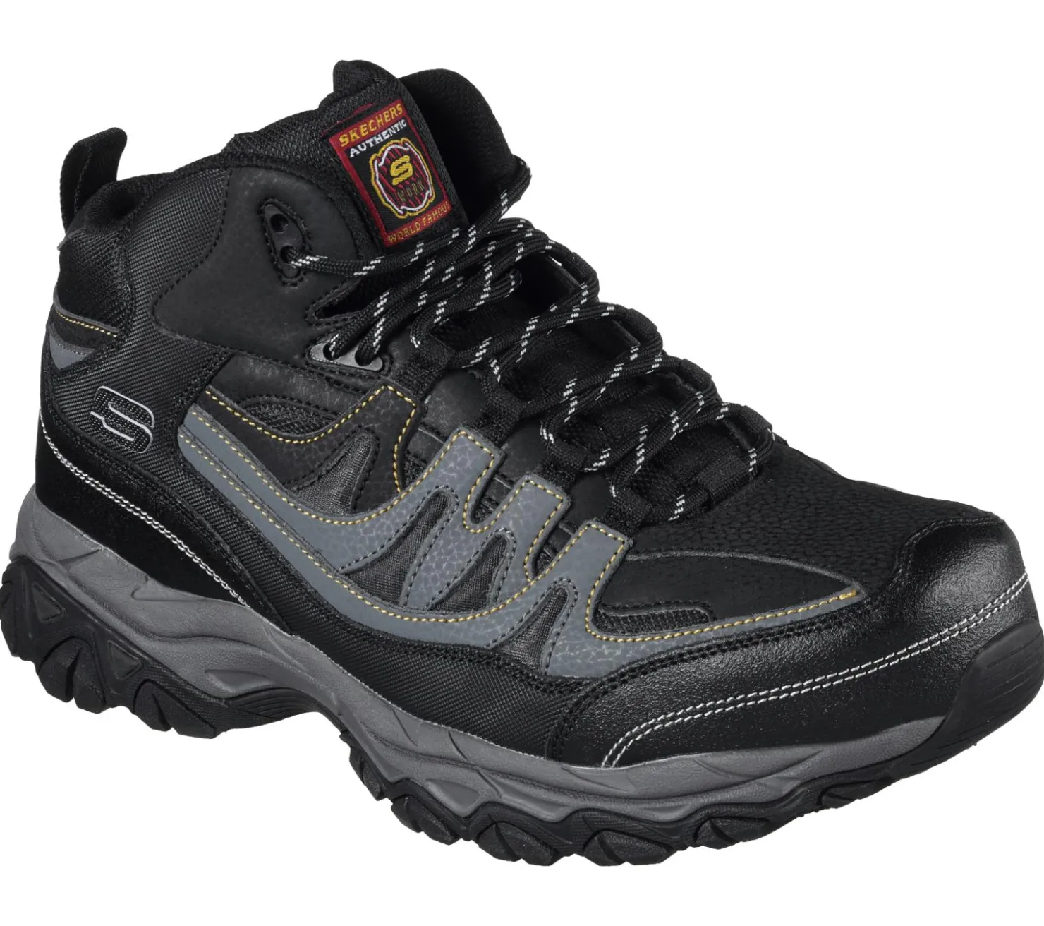 Work & Safety|Lace Up<SKECHERS Work Relaxed Fit: Holdredge - Rebem ST BLACK / CHARCOAL