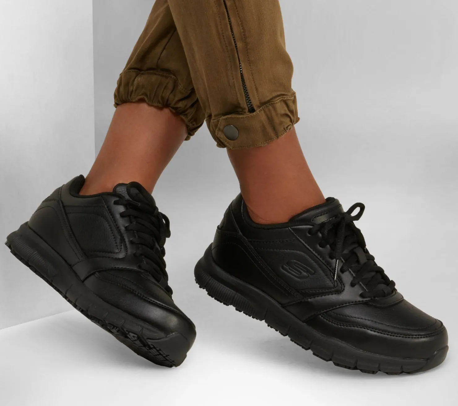 Work & Safety<SKECHERS Work Relaxed Fit: Nampa - Wyola SR BLACK