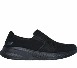 Work & Safety|Slip-Ons<SKECHERS Work Relaxed Fit: Squad Chaos SR - Urgran BLACK
