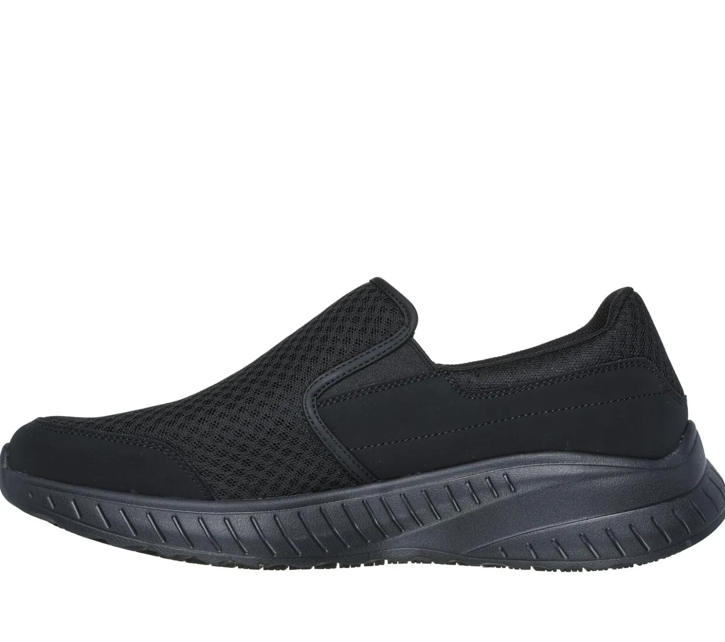 Work & Safety|Slip-Ons<SKECHERS Work Relaxed Fit: Squad Chaos SR - Urgran BLACK
