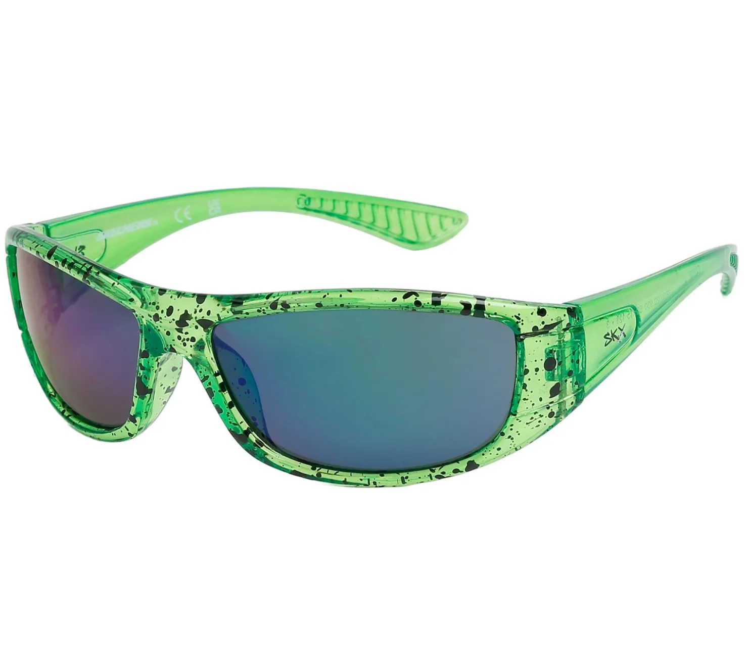 Sunglasses<SKECHERS Wrap Sunglasses GREEN / BLACK